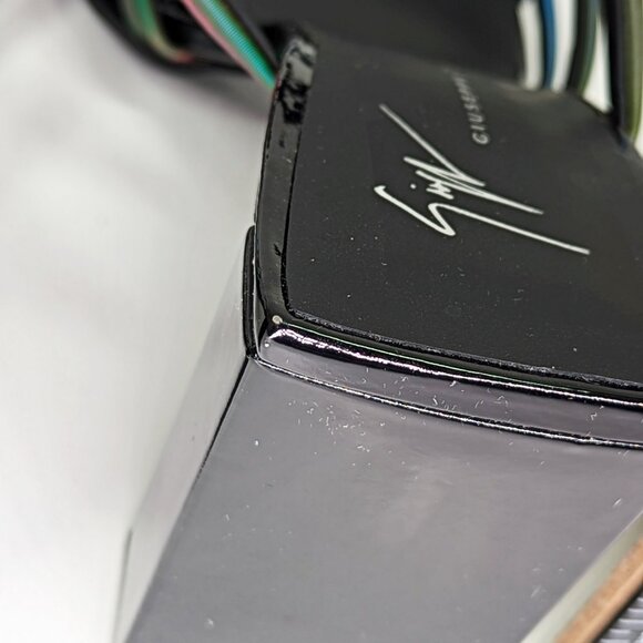 Giuseppe Zanotti Shangay 85MM Strappy Patent Slide Sandals Size 38.5 (MSRP $795) - Picture 7 of 12